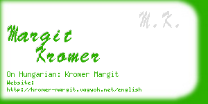 margit kromer business card